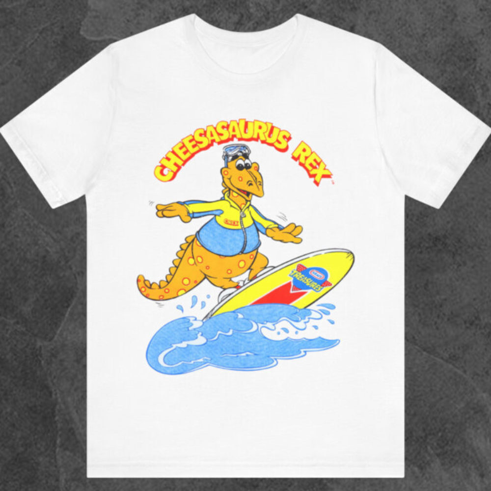Kraft Mac Cheese Cheesasaurus Rex 90S Retro Fan T-Shirt